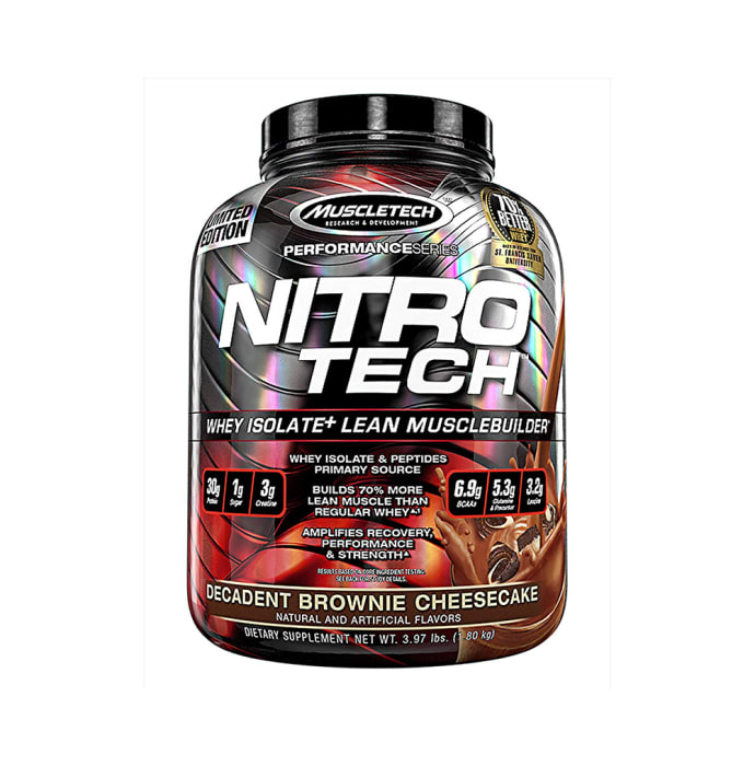 Muscletech nitrotech performance series decadent brownie cheesecake