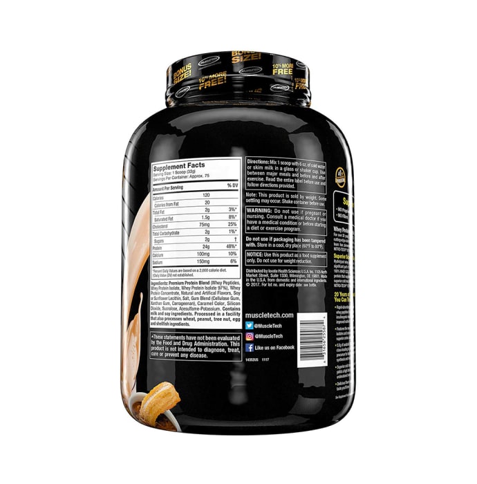 Muscletech Performance Series Nitro Tech 100% Whey Gold Whey Protein Peptides & Isolate Powder Churros (5.5lb)