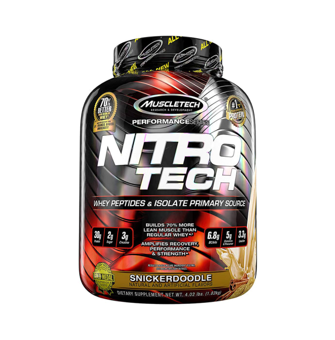 Muscletech Performance Series Nitro Tech Whey Isolate Snicker Doodle (4.2lb)