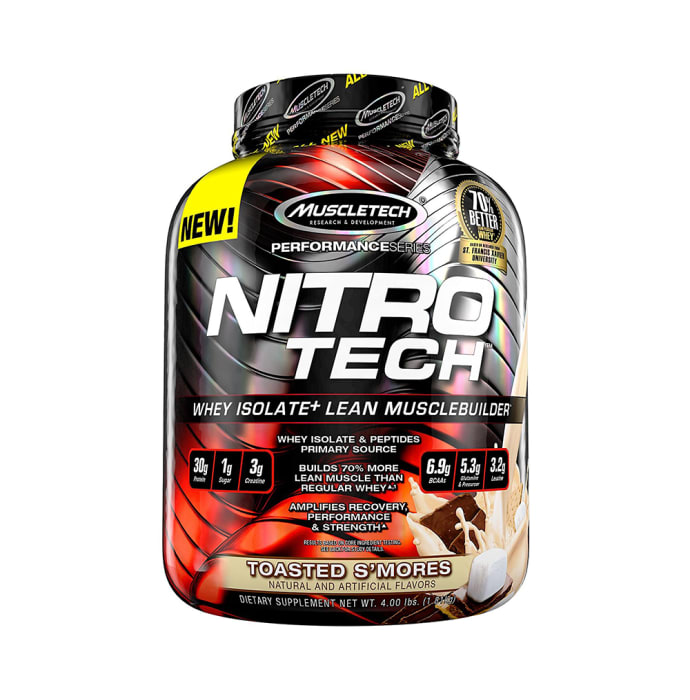 Muscletech Performance Series Nitro Tech Whey Isolate Toasted S'mores (2lb)