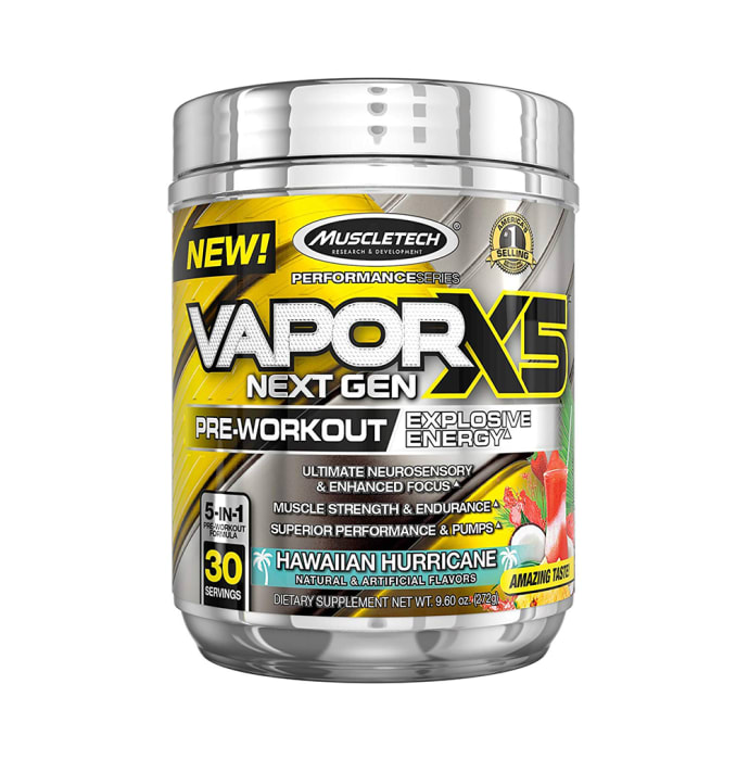 Muscletech Performance Series Vapor X5 Next Gen Pre-Workout Powder Hawaiian Hurricane (272gm)