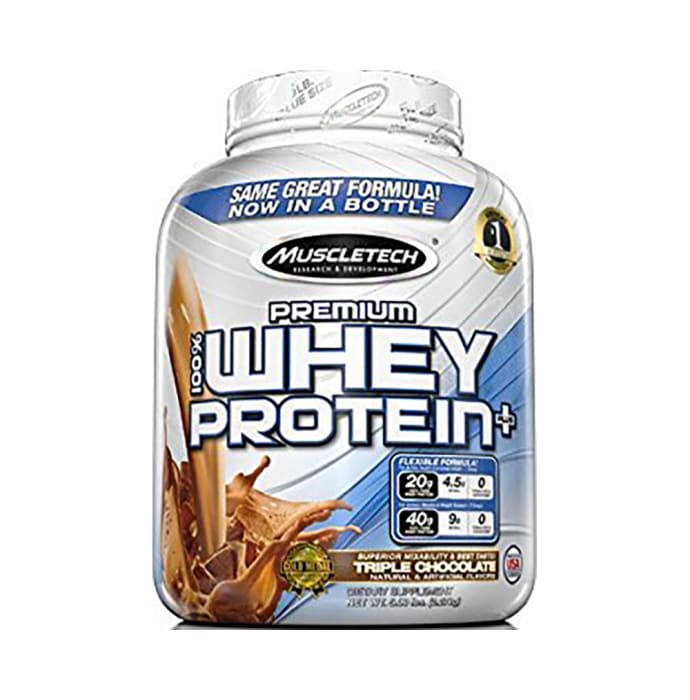 Muscletech premium 100% whey protein plus triple chocolate (5lb)