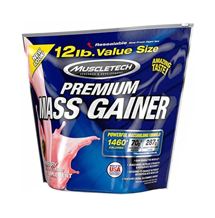 Muscletech Premium Mass Gainer Strawberry (12lb)