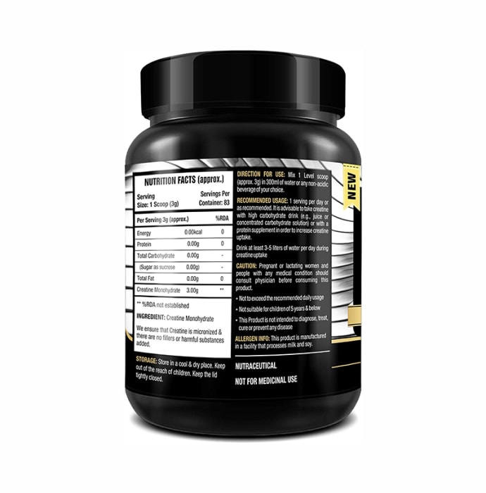 MuscleXP Micronized Creatine Monohydrate Powder Unflavoured (250gm)