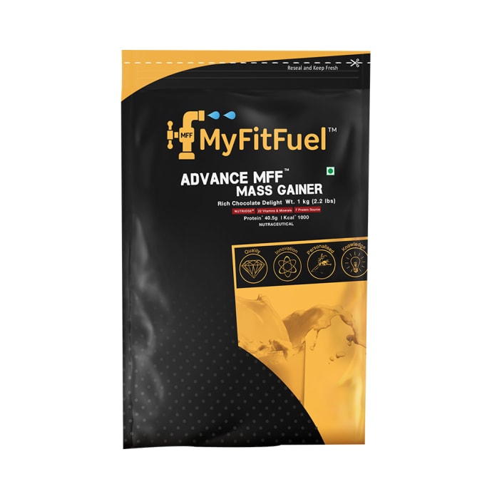 My FitFuel Advance Mass Gainer Rich Chocolate Delight (1kg)