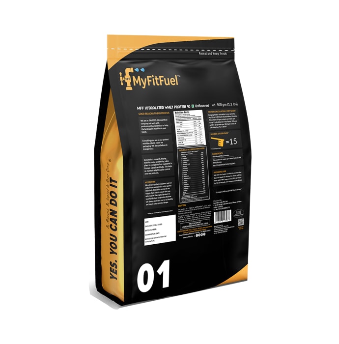 My FitFuel Hydrolyzed Whey Protein Unflavoured (500gm)