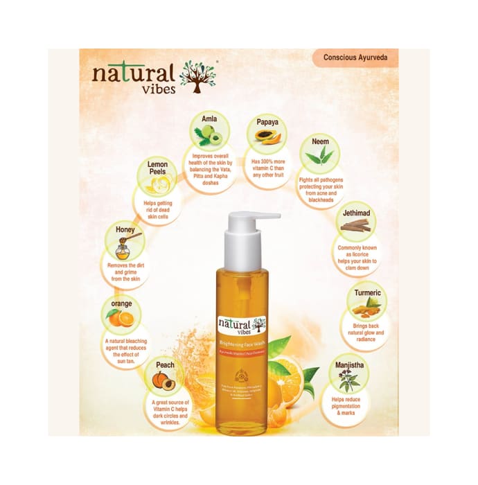 Natural Vibes Brightening Face Wash (120ml)