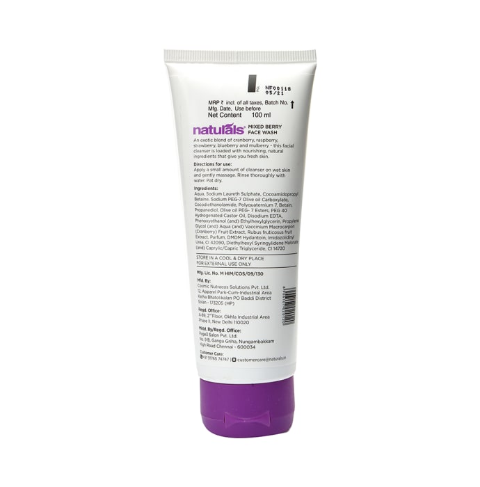 Naturals Face Wash Mixed Berry (100ml)