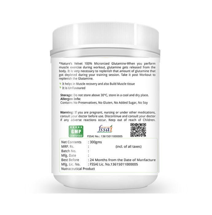 Nature's Velvet Glutamine Powder (300gm)