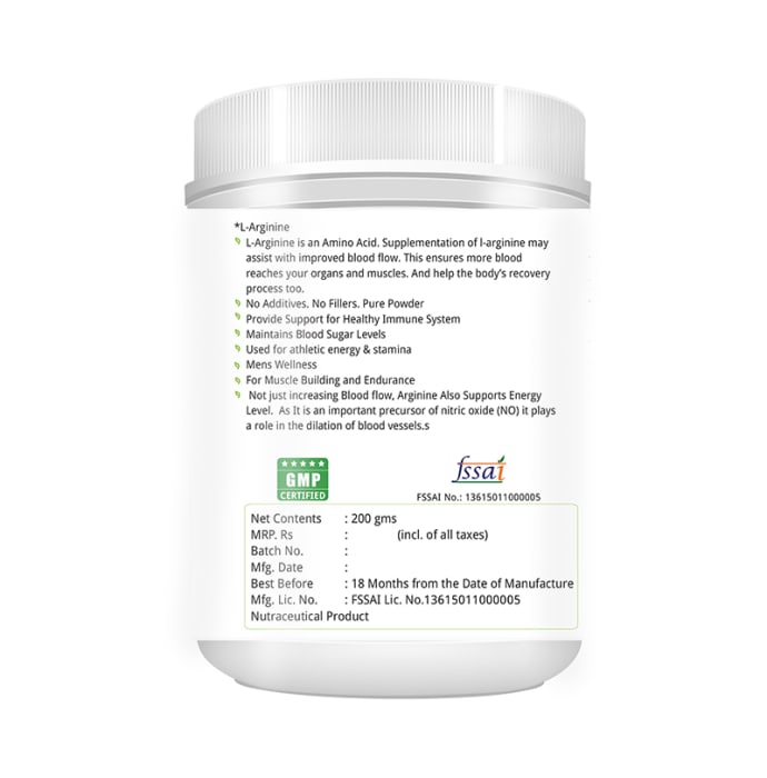 Nature's Velvet L-Arginine Powder (200gm)