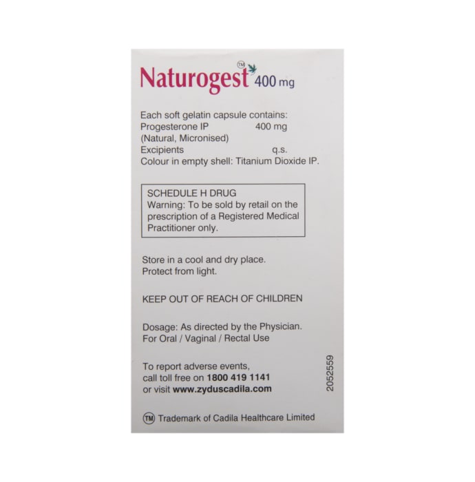 Naturogest 400mg Soft Gelatin Capsule (10'S)