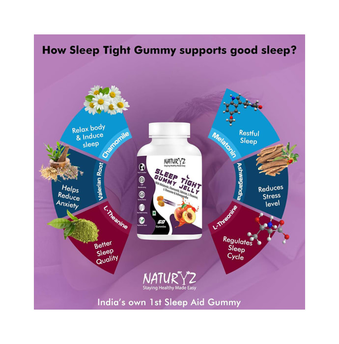 Naturyz Sleep Tight Gummy Jelly Peach