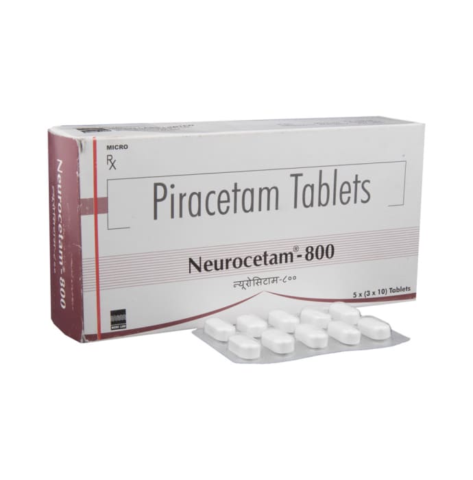 Neurocetam 800mg Tablet (10'S)