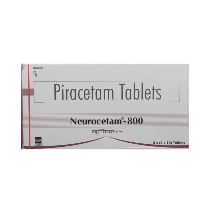 Neurocetam 800mg Tablet (10'S)