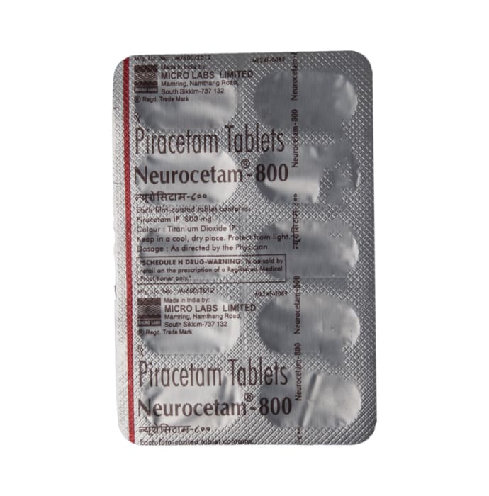 Neurocetam 800mg Tablet (10'S)