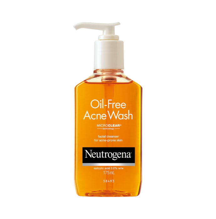 Neutrogena Facial Cleanser Oil Free Acne Wash (175ml)