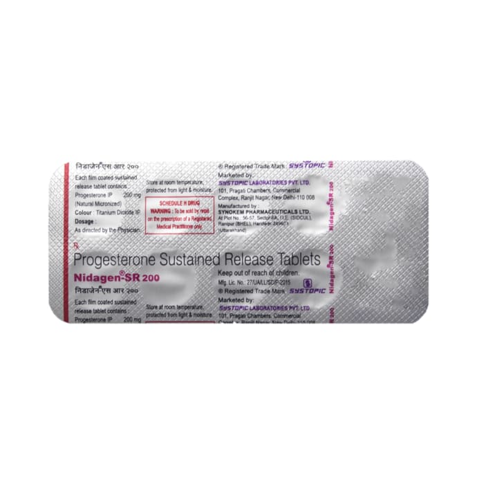 Nidagen 200mg Tablet SR (10'S)