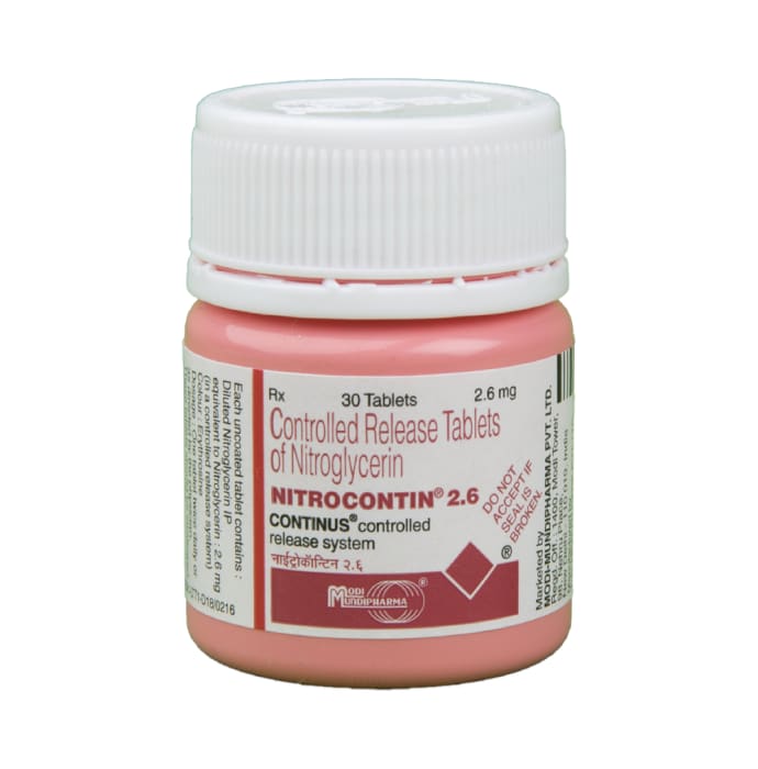 Nitrocontin 2.6mg Tablet CR (30'S)