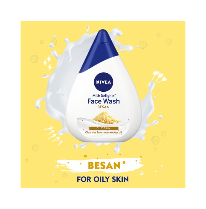 Nivea Milk Delights Besan Oily Skin Face Wash (100ml)