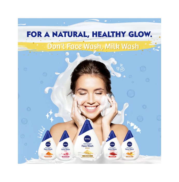 Nivea Milk Delights Besan Oily Skin Face Wash (100ml)