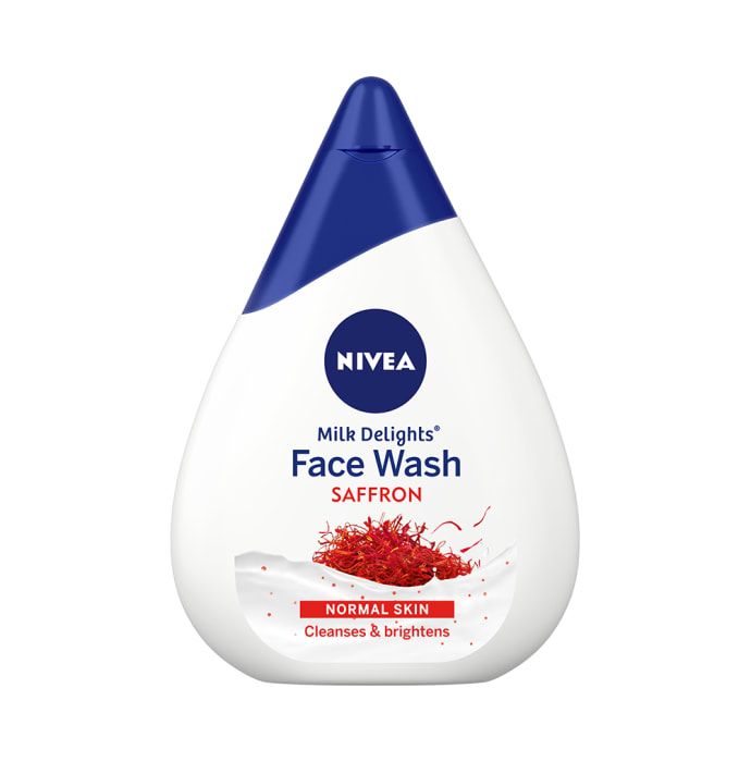 Nivea Milk Delights Normal Skin-Precious Saffron Face Wash (100ml)