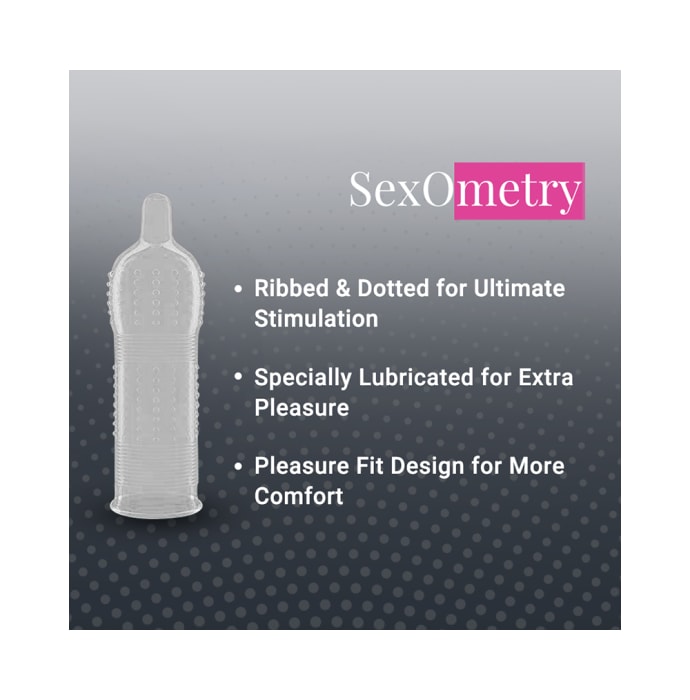 Notty Boy 3 in 1 Ribbed Dotted Contour SexOmetry Condom