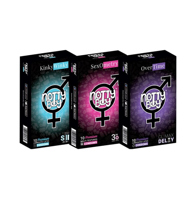 Notty Boy Condoms (10 Each) Nirvana Combo