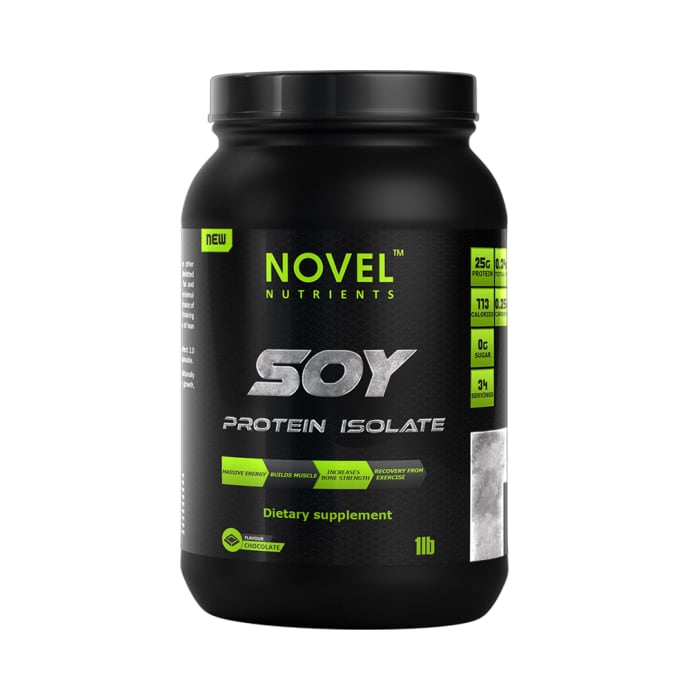 Novel nutrients soy protein isolate chocolate (1lb)