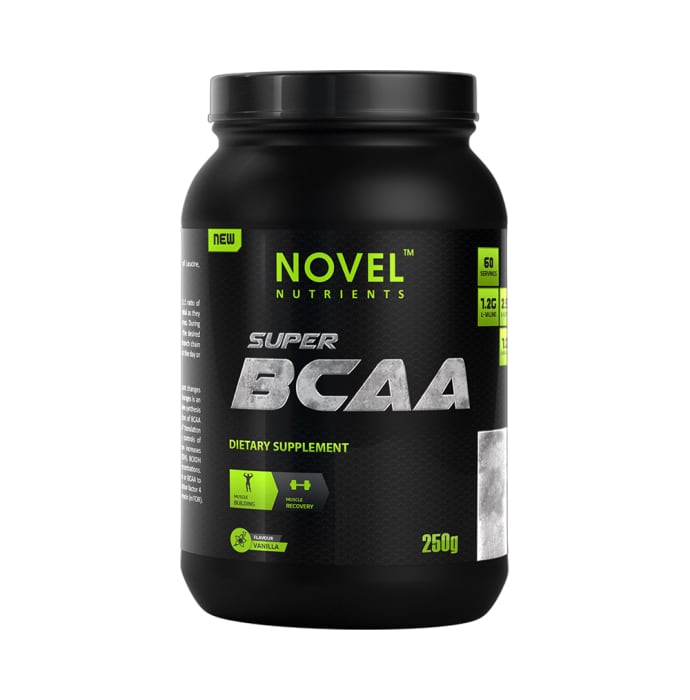 Novel nutrients super bcaa powder vanilla (250gm)