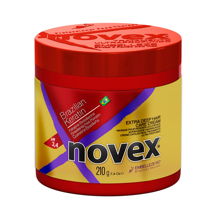 Novex Extra Deep Hair Care Cream Brazilian Keratin (210gm)