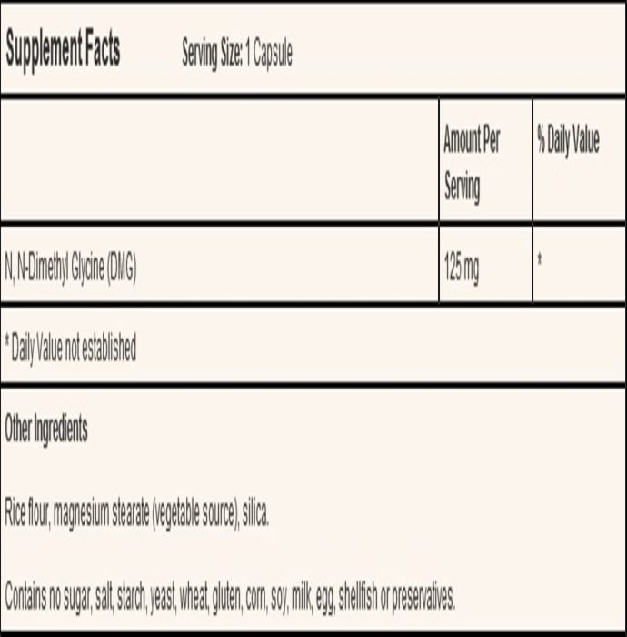 Now foods dmg 125mg veg capsule (100'S)