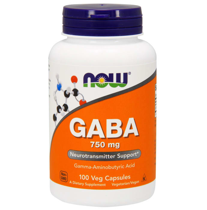 Now foods gaba 750mg veg capsule (100'S)