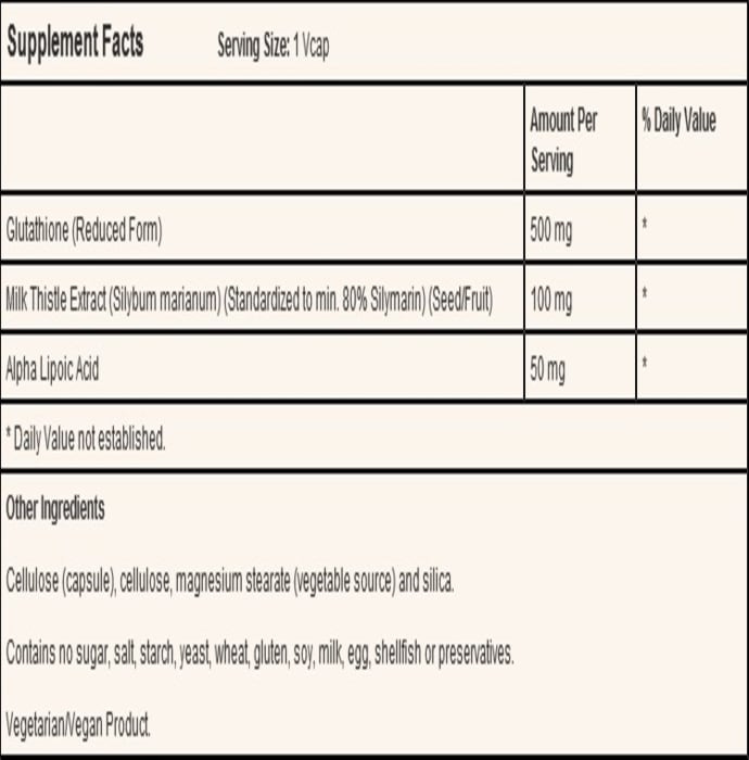 Now foods glutathione 500mg veg capsule