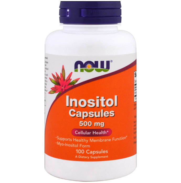 Now foods inositol 500mg capsule (100'S)