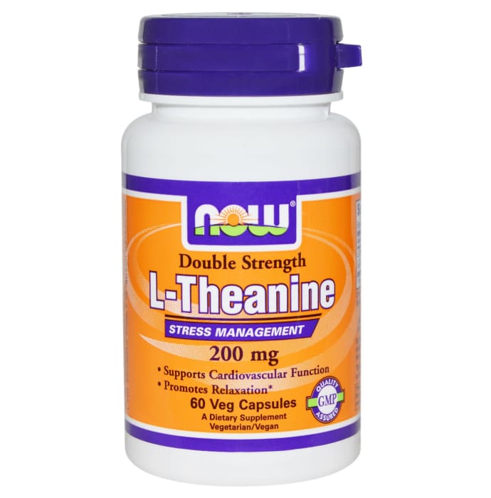 Now foods l-theanine 200mg veg capsule (60'S)