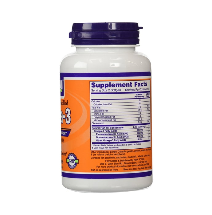 Now foods omega-3 softgels (100'S)