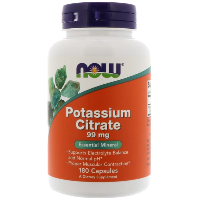 Now foods potassium citrate 99mg capsule (180'S)