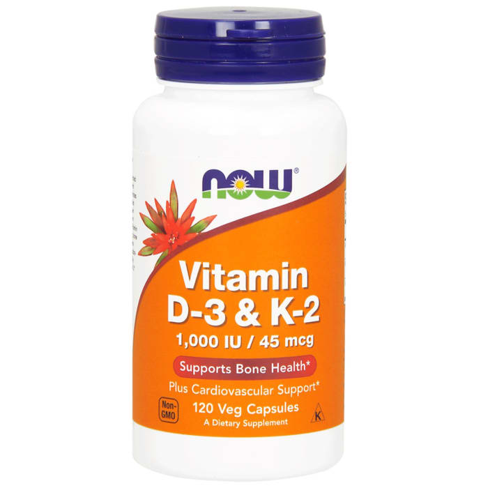 Now foods vitamin d-3 & k-2 veg capsule (120'S)