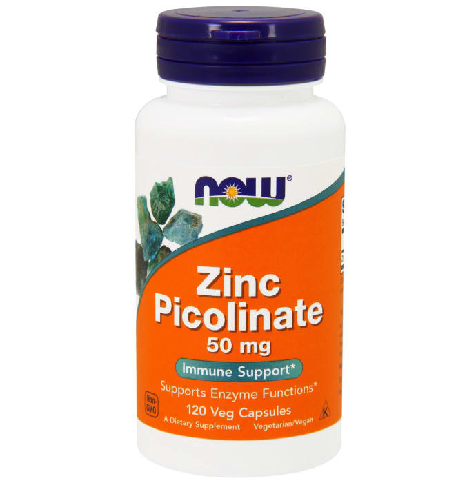 Now foods zinc picolinate 50mg capsule (120'S)