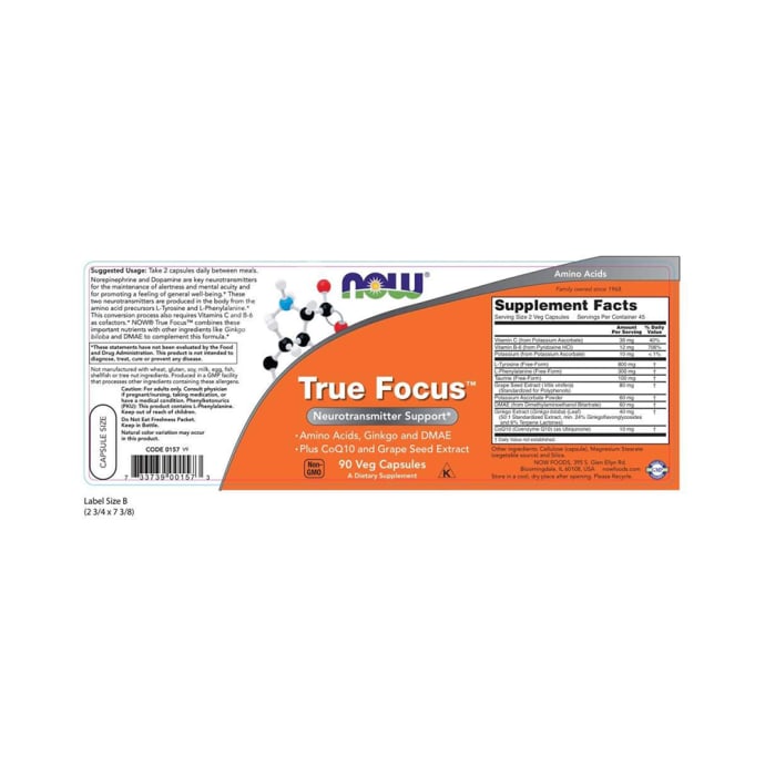 Now True Focus Veg Capsules