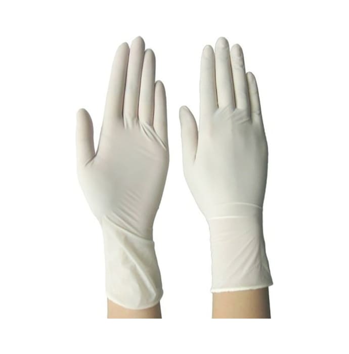 Nulife latex medical examination powdered gloves m