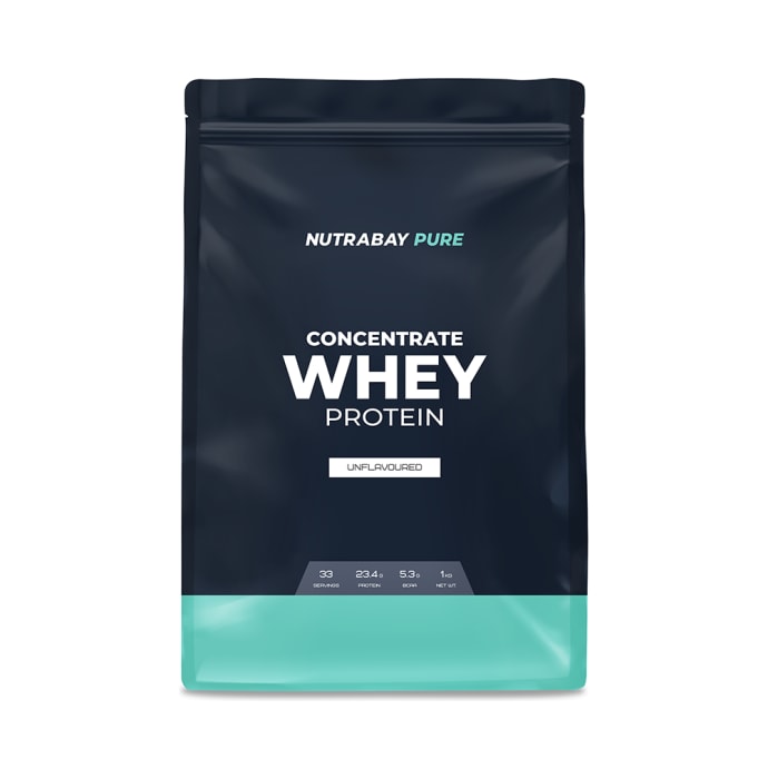 Nutrabay Whey Concentrate Powder Unflavoured (1kg)