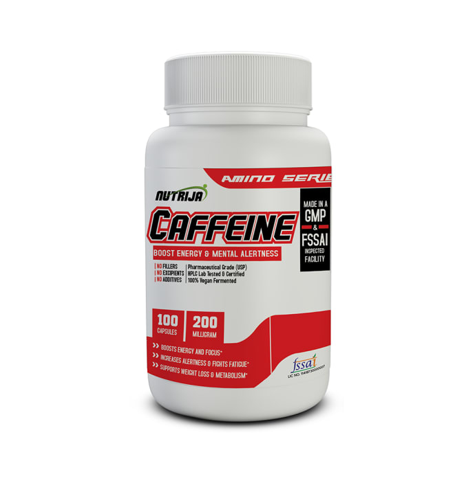 Nutrija Caffeine 200mg Capsule (100'S)