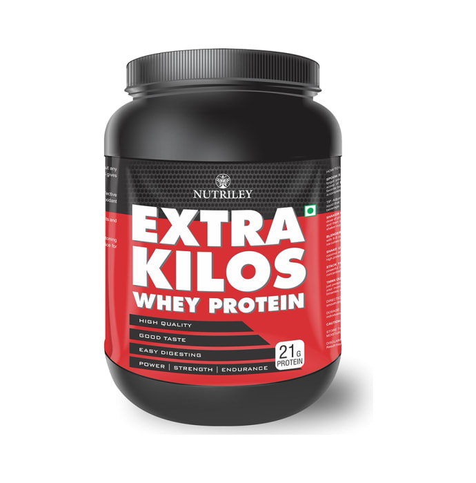 Nutriley Extra Kilos Whey Protein Powder American Ice Cream (1000gm)