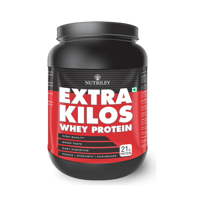 Nutriley Extra Kilos Whey Protein Powder Banana (1000gm)