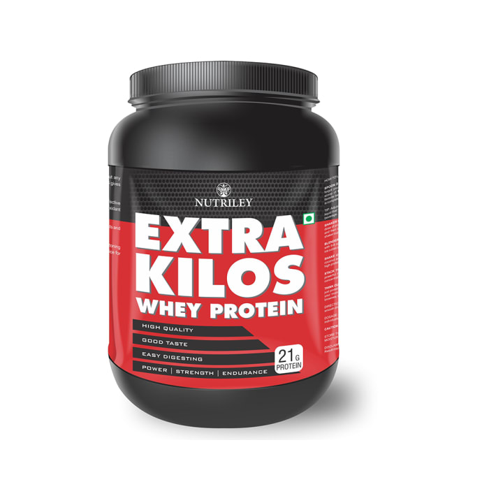 Nutriley Extra Kilos Whey Protein Powder Mango (1000gm)