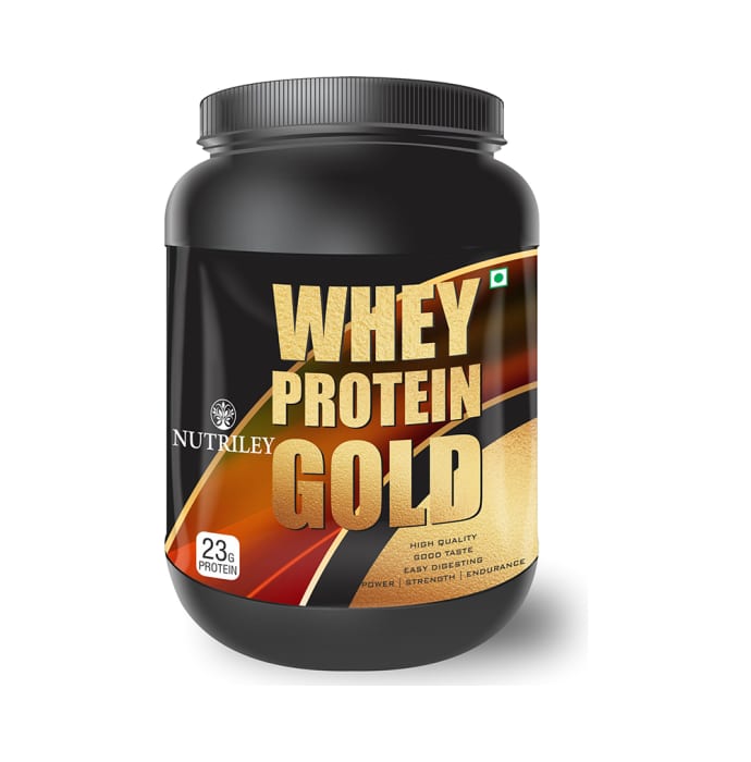 Nutriley Whey Protein Gold Powder Kesar Pista Badam (1000gm)