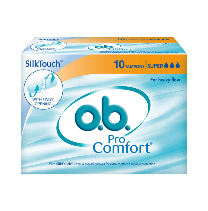 o.b. Silk Touch Pro Comfort Tampons Super