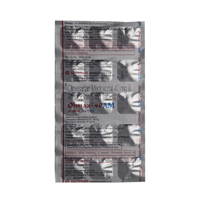 Olmax-AM 40mg / 5mg Tablet (15'S)