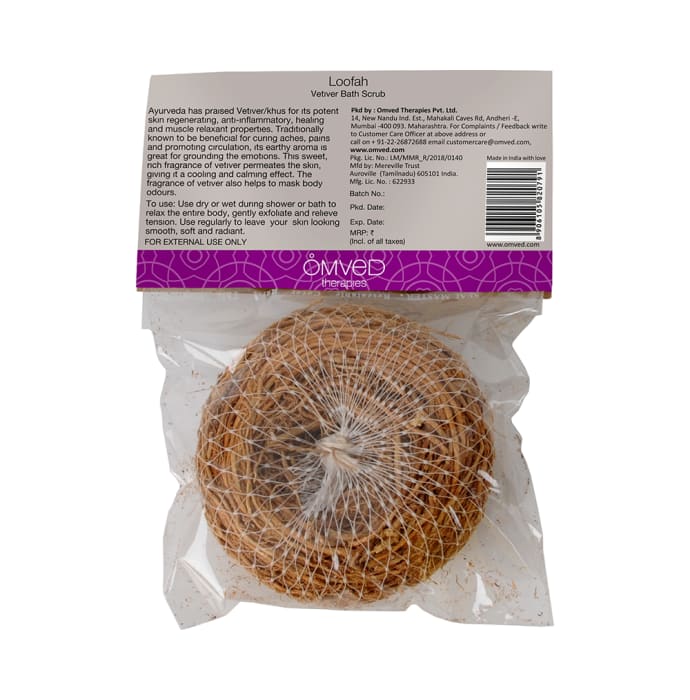 Omved Therapies Loofah Vetiver Bath Scrub